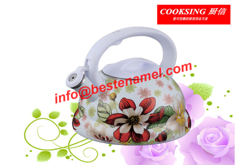 BK-8030 Enamel Whistle Kettle｜Whistle Kettle｜Kettle｜Teapot Kettle Set｜Enamel Kettle Set｜Enamel Teapot Set