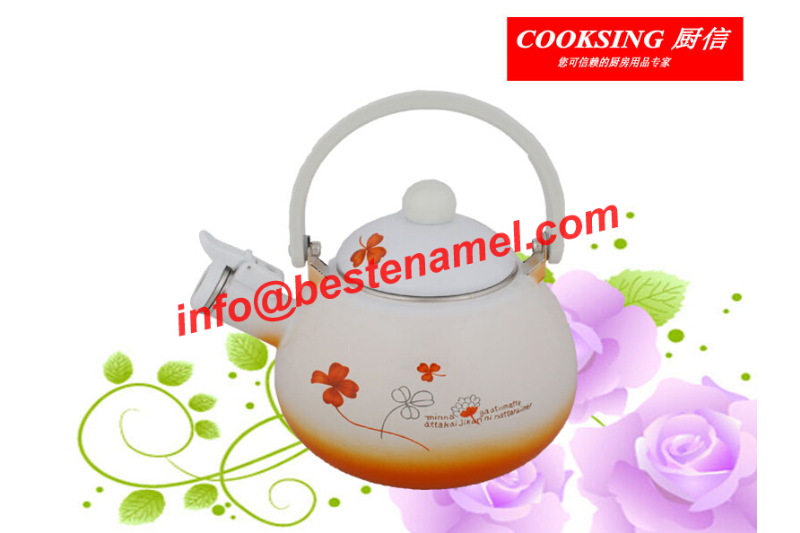 BK-8022 Enamel Whistle Kettle｜Whistle Kettle｜Kettle｜Teapot Kettle Set｜Enamel Kettle Set｜Enamel Teapot Set