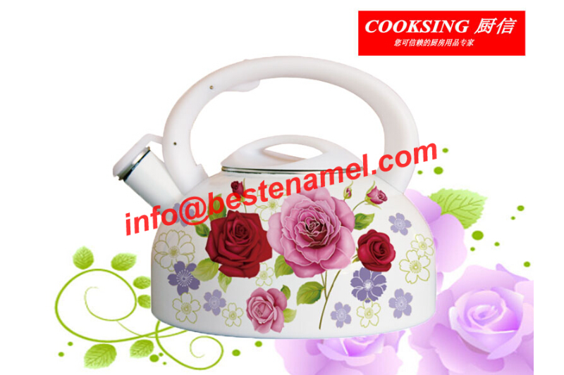 BK-8035 Enamel Whistle Kettle｜Whistle Kettle｜Kettle｜Teapot Kettle Set｜Enamel Kettle Set｜Enamel Teapot Set