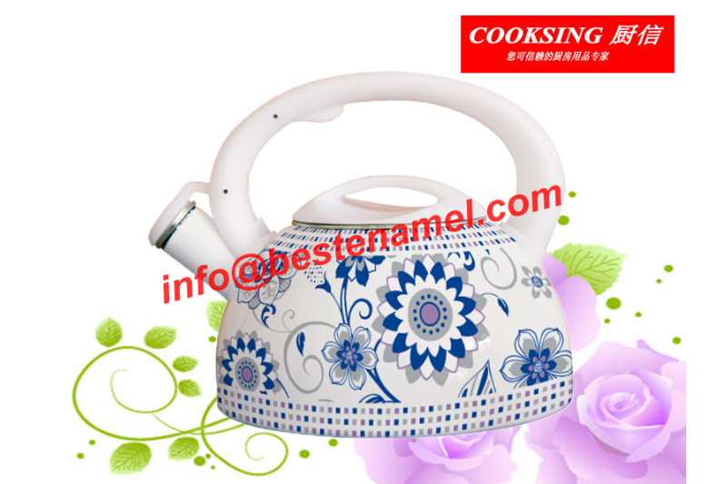 BK-8028 Enamel Whistle Kettle｜Whistle Kettle｜Kettle｜Teapot Kettle Set｜Enamel Kettle Set｜Enamel Teapot Set