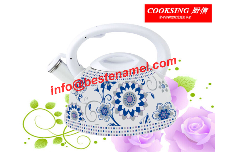 BK-8030 Enamel Whistle Kettle｜Whistle Kettle｜Kettle｜Teapot Kettle Set｜Enamel Kettle Set｜Enamel Teapot Set