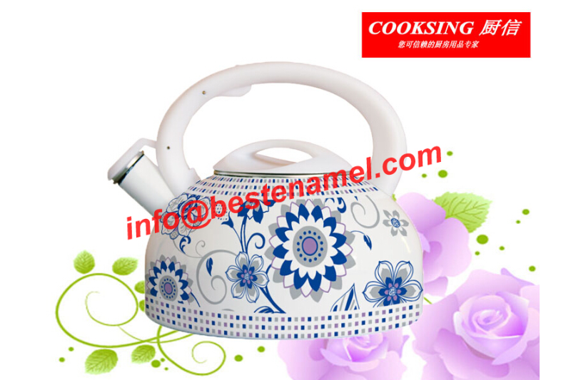 BK-8035 Enamel Whistle Kettle｜Whistle Kettle｜Kettle｜Teapot Kettle Set｜Enamel Kettle Set｜Enamel Teapot Set