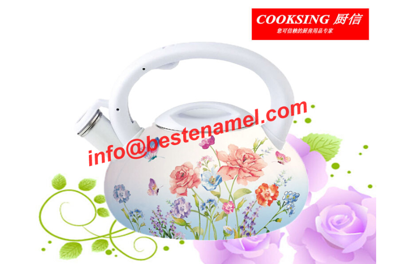 BK-3021J Enamel Whistle Kettle｜Whistle Kettle｜Kettle｜Teapot Kettle Set｜Enamel Kettle Set｜Enamel Teapot Set