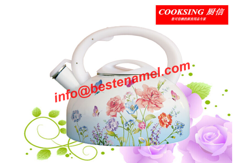 BK-8035 Enamel Whistle Kettle｜Whistle Kettle｜Kettle｜Teapot Kettle Set｜Enamel Kettle Set｜Enamel Teapot Set