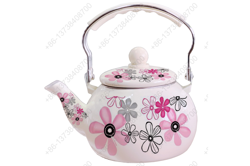 2.5L Enamel Kettle / Enamel Teapot / Enameled Watermelon Kettle With Decals