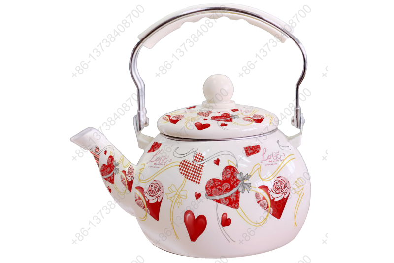 2.5L Enamel Kettle / Enamel Teapot / Enameled Watermelon Kettle With Decals