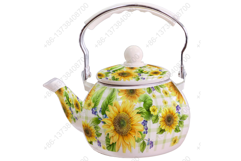 2.5L Enamel Kettle / Enamel Teapot / Enameled Watermelon Kettle With Decals