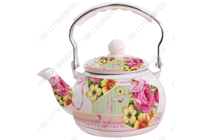 2.5L Enamel Kettle / Enamel Teapot / Enameled Watermelon Kettle With Decals