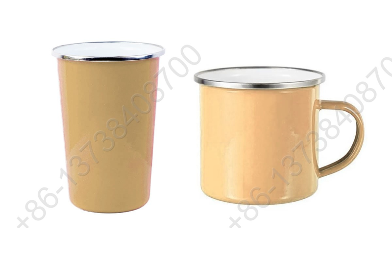 Enamel Mug Enamel Cup Camping Mug +Enamel Tumbler Camping Tumbler With S/S Rim