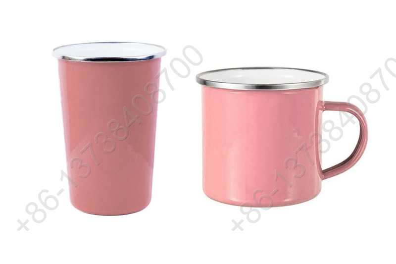 Enamel Mug Enamel Cup Camping Mug +Enamel Tumbler Camping Tumbler With S/S Rim