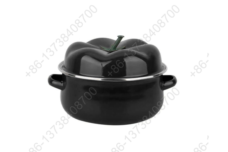 16/18/20/22/24CM Sweet Cute Colorful Enamel Tomato Style Casserole Pot Cookware Set Enamel Cooking Pot