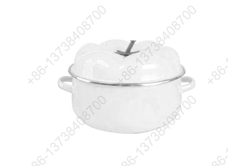 16/18/20/22/24CM Sweet Cute Colorful Enamel Tomato Style Casserole Pot Cookware Set Enamel Cooking Pot