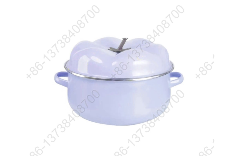 16/18/20/22/24CM Sweet Cute Colorful Enamel Tomato Style Casserole Pot Cookware Set Enamel Cooking Pot