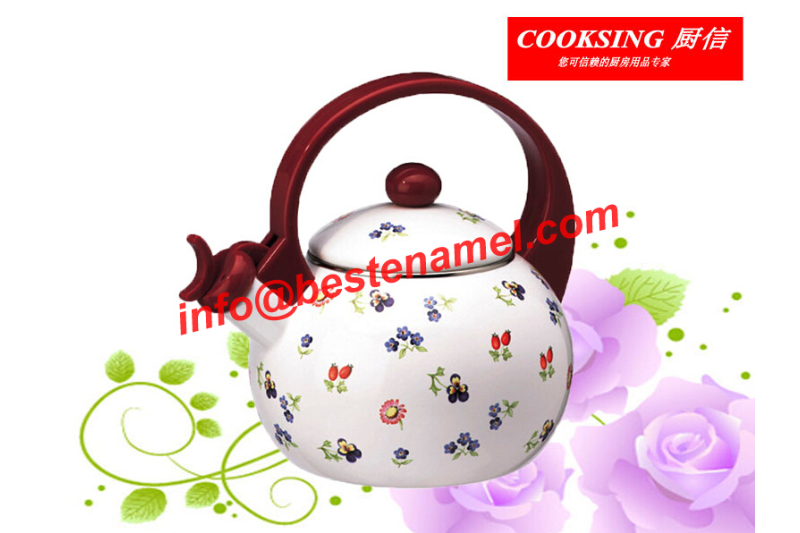 BK-8023 Enamel Whistle Kettle｜Whistle Kettle｜Kettle｜Teapot Kettle Set｜Enamel Kettle Set｜Enamel Teapot Set