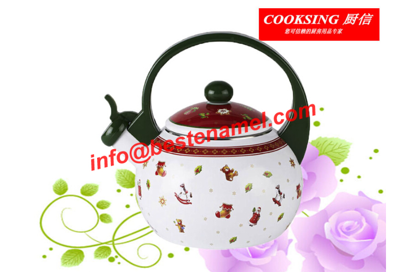 BK-8023 Enamel Whistle Kettle｜Whistle Kettle｜Kettle｜Teapot Kettle Set｜Enamel Kettle Set｜Enamel Teapot Set