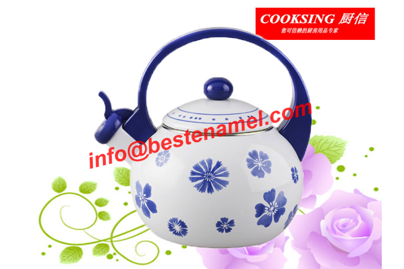 BK-8023 Enamel Whistle Kettle｜Whistle Kettle｜Kettle｜Teapot Kettle Set｜Enamel Kettle Set｜Enamel Teapot Set