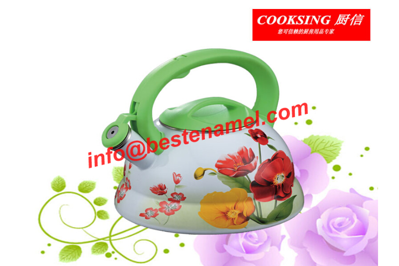 BK-8030 Enamel Whistle Kettle｜Whistle Kettle｜Kettle｜Teapot Kettle Set｜Enamel Kettle Set｜Enamel Teapot Set