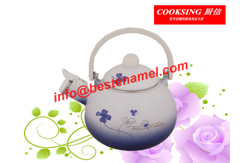 BK-8022 Enamel Whistle Kettle｜Whistle Kettle｜Kettle｜Teapot Kettle Set｜Enamel Kettle Set｜Enamel Teapot Set