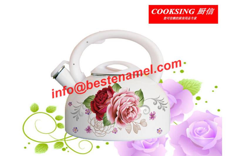 BK-8035 Enamel Whistle Kettle｜Whistle Kettle｜Kettle｜Teapot Kettle Set｜Enamel Kettle Set｜Enamel Teapot Set