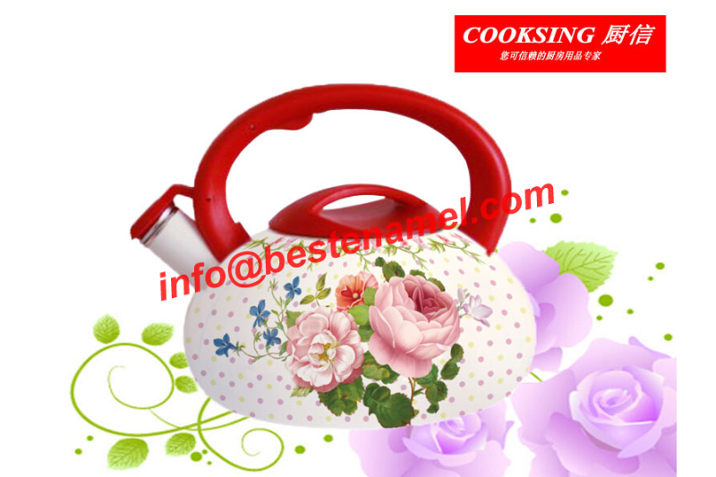 BK-3021J Enamel Whistle Kettle｜Whistle Kettle｜Kettle｜Teapot Kettle Set｜Enamel Kettle Set｜Enamel Teapot Set