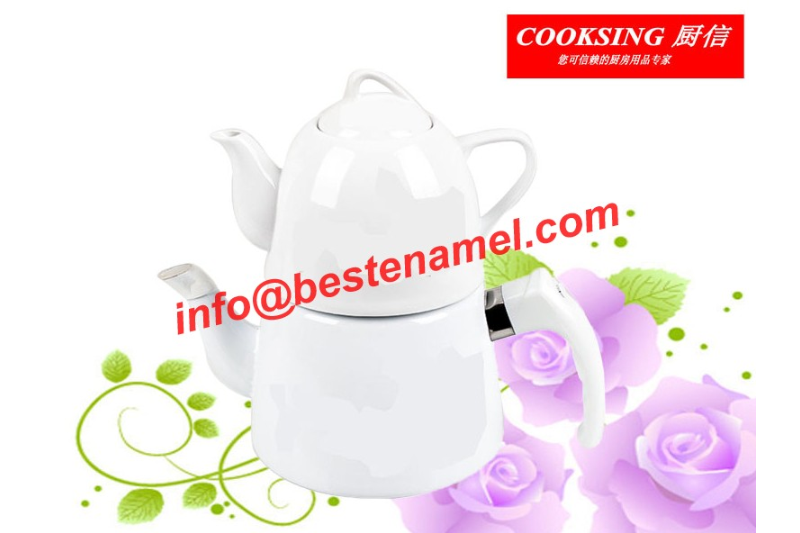 BK-607 Porcelain Enamel Teapot｜Teapot Kettle Set｜Porcelain Enamel Kettle｜Teapot Kettle Set｜Enamel Kettle Set｜Enamel Kettle