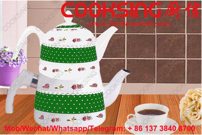 BK-207 Porcelain Enamel Teapot Kettle