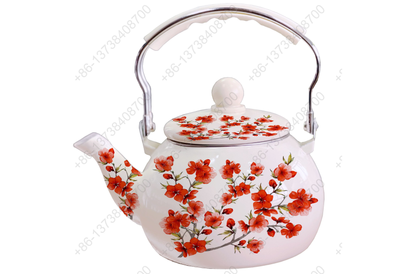 2.5L Enamel Kettle / Enamel Teapot / Enameled Watermelon Kettle With Decals