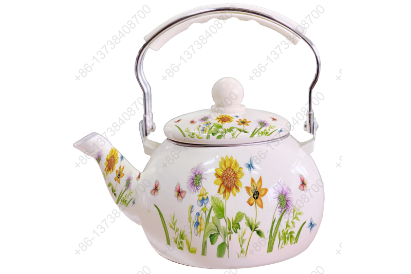 2.5L Enamel Kettle / Enamel Teapot / Enameled Watermelon Kettle With Decals