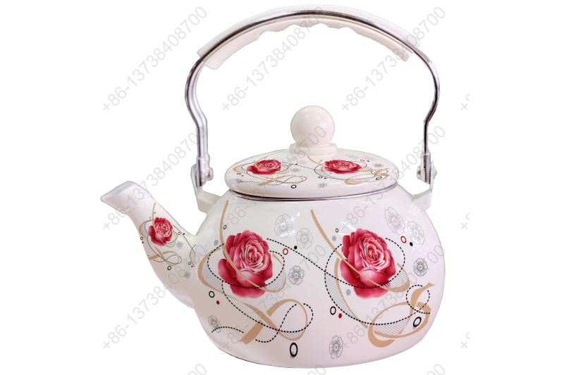 2.5L Enamel Kettle / Enamel Teapot / Enameled Watermelon Kettle With Decals