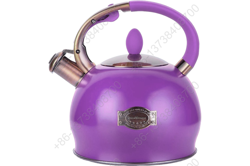 3L Stainless Steel Whistling Tea Kettle,Cool Touch Ergonomic Handle,Unique Button Control