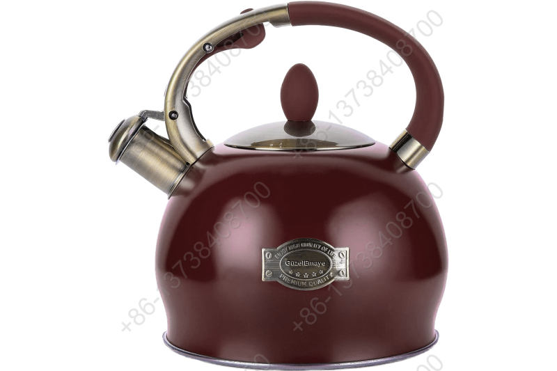 3L Stainless Steel Whistling Tea Kettle,Cool Touch Ergonomic Handle,Unique Button Control