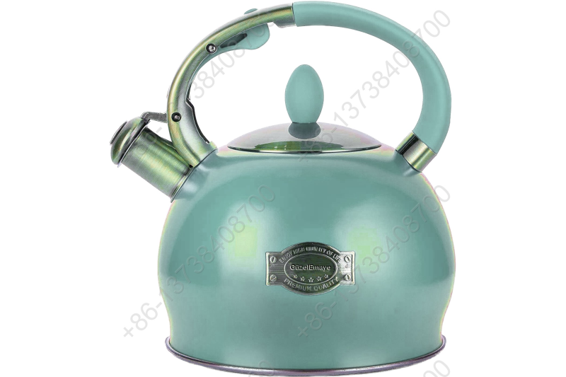 3L Stainless Steel Whistling Tea Kettle,Cool Touch Ergonomic Handle,Unique Button Control