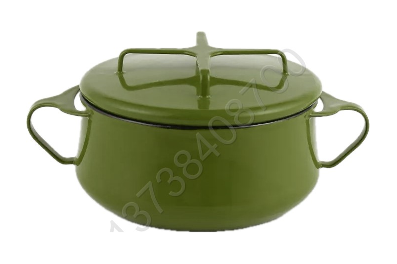 20cm/24cm European Style Colorful Enamel Coated Cookware Pot With Enamel Cover And Enamel Handles