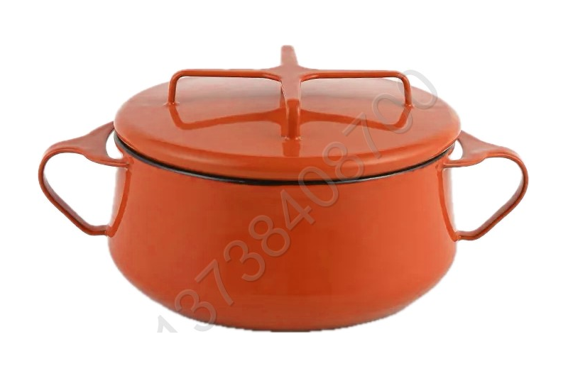 20cm/24cm European Style Colorful Enamel Coated Cookware Pot With Enamel Cover And Enamel Handles