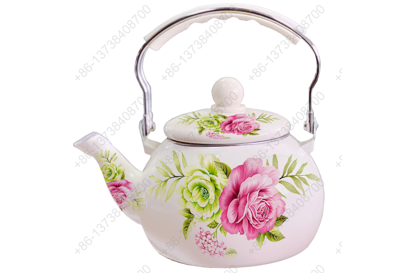 2.5L Enamel Kettle / Enamel Teapot / Enameled Watermelon Kettle With Decals