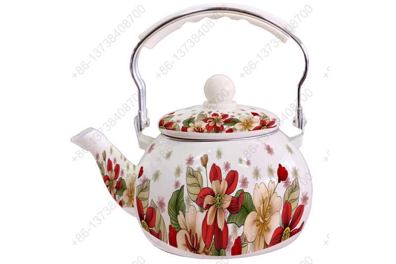 2.5L Enamel Kettle / Enamel Teapot / Enameled Watermelon Kettle With Decals