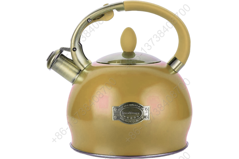 3L Stainless Steel Whistling Tea Kettle,Cool Touch Ergonomic Handle,Unique Button Control