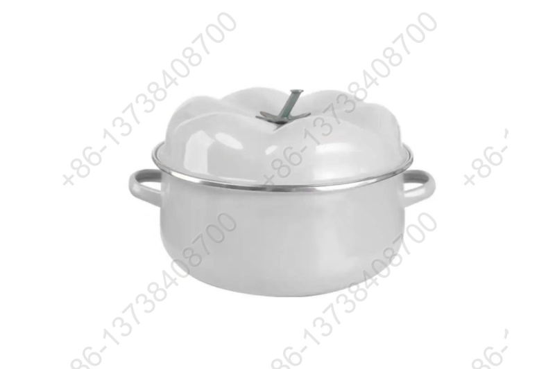 16/18/20/22/24CM Sweet Cute Colorful Enamel Tomato Style Casserole Pot Cookware Set Enamel Cooking Pot